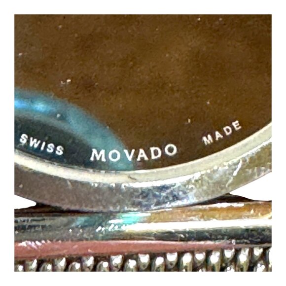 Movado Museum Quartz Black Dial Stainless Steel Ladies Mesh Watch Women Crystal main image 8